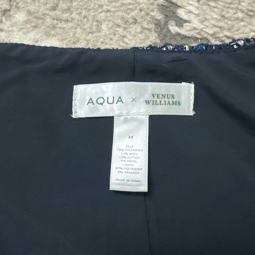 AQUA x Venus Williams Tweed Sleeveless Top Size Medium - Picture 4 of 4